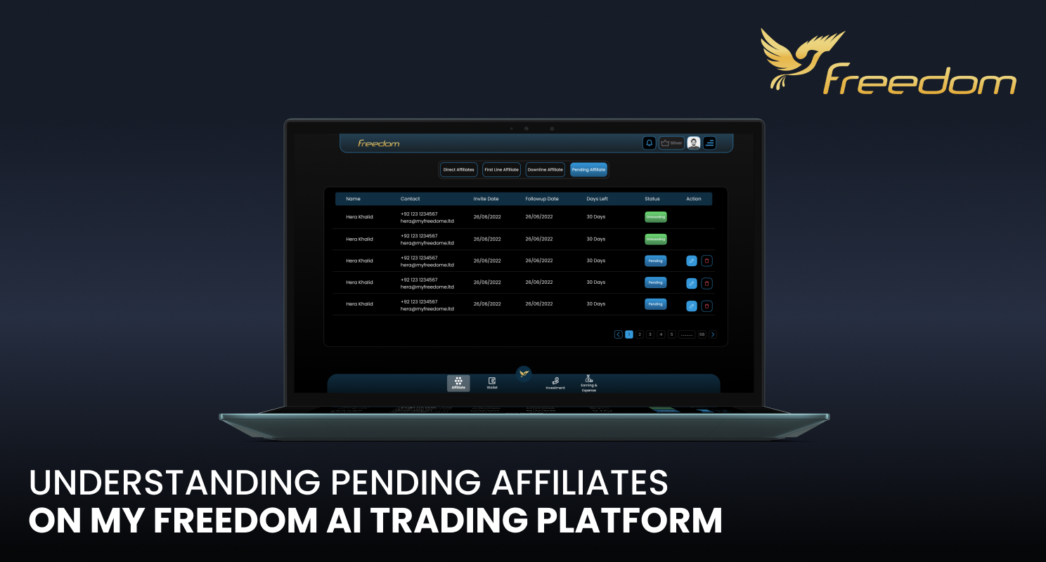 What are Pending Affiliates on MyFreedom?